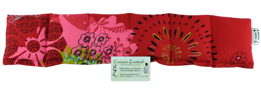 Bouillotte Fleurs Coussin Graines de Lin SANODIANE