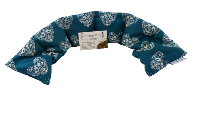 Bouillotte Cervicale Et épaules - Capacité 1,2 L Avec Housse Polaire | Pour Douleurs Nuque, Règles, Relaxation